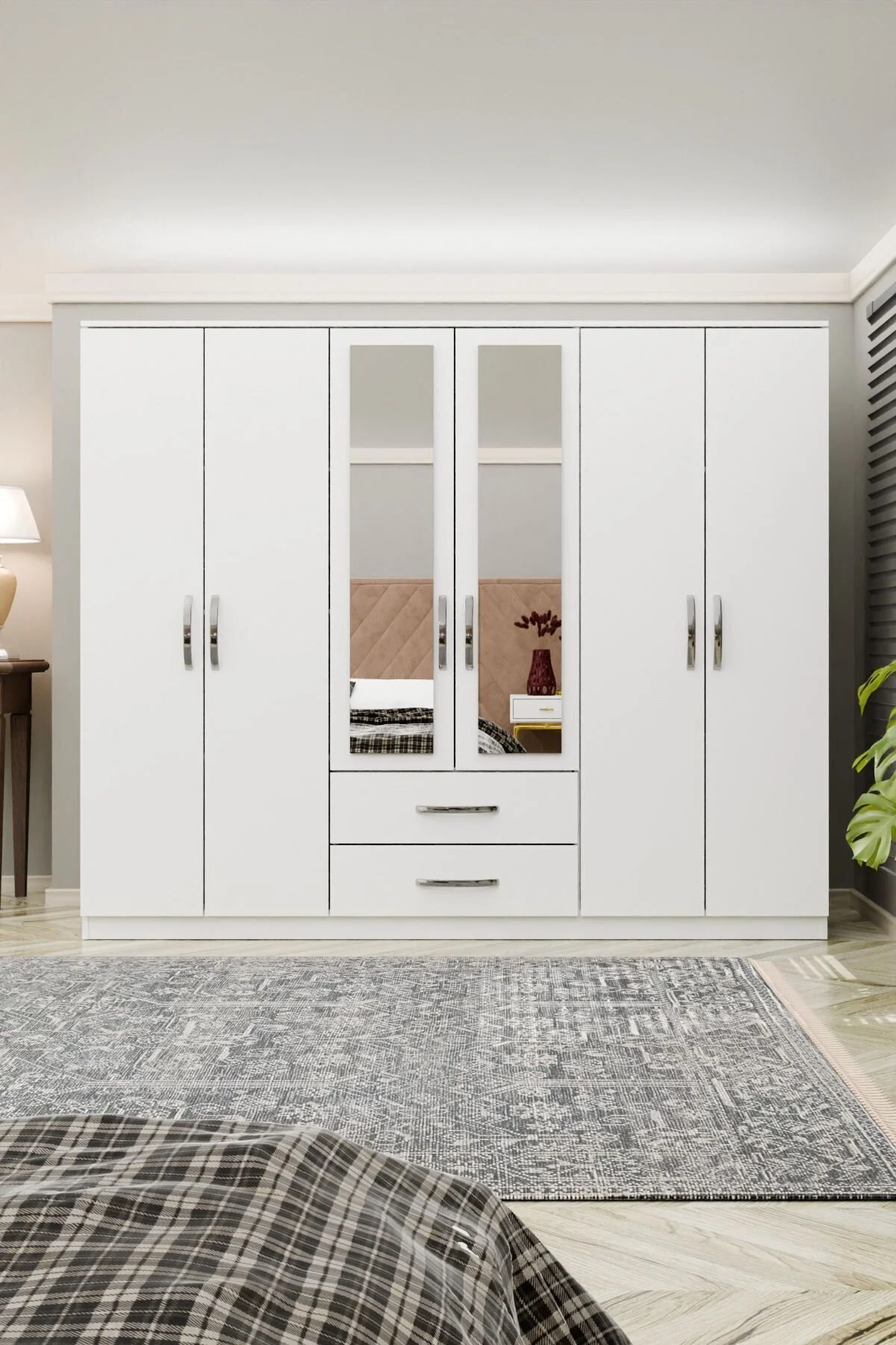 Lux 6 Kapi 2 Cekmeceli Aynali Gardrop - Kullanıcı yorumları