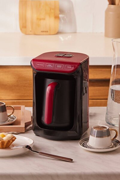 Turk Kahvesi Ve Turk Kahve Makinesi Kirmizi 5 Fincan Kapasiteli Bol Kopuklu - Kullanıcı yorumları