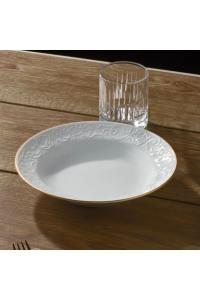 Güral Porselen Bahar Dalı 6 Parça 22 cm Çukur Yemek Tabağı Mat Gold - Kullanıcı yorumları