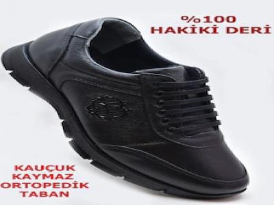405 Tam Ortopedik Kaucuk Kaymaz Taban Hakiki Deri Kislik Erkek Ayakkabi Siyah - Kullanıcı yorumları