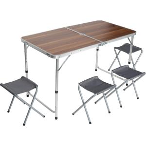 Uniqamping Çanta Tipi 4 Tabureli Katlanır Kamp Masa Seti - Ahşap - Kullanıcı yorumları