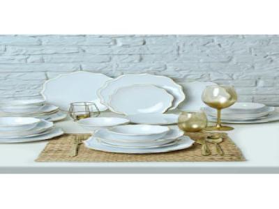 Keramika Beyaz Gold Fileli Romeo Yemek Takimi 24 Parca 6 Kisilik - Kullanıcı yorumları
