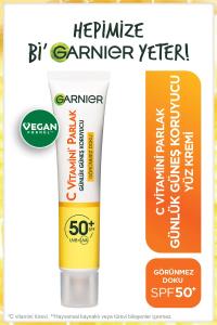 Garnier C Vitamini Günlük Güneş Koruyucu Fluid Yüz Kremi Görünmez Doku Spf50 40ml - Kullanıcı yorumları