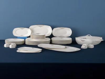 Emsan New Yasemin Porselen 60 Parca 12 Kisilik Yarim Kare Yemek Takimi Platin - Kullanıcı yorumları