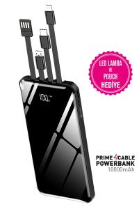 İntouch 10.000 Mah Prime Dijital Göstergeli Dahili Çoklu Kablolu Powerbank,siyah,taşınabilir Şarj Cihazı - Kullanıcı yorumları