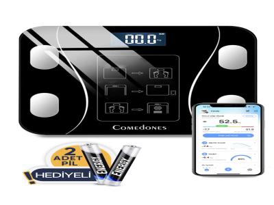 comedones Dijital Baskül Yağ Su Kas Vücut Kitle Endeksi Kilo Ölçer Tartı - Kullanıcı yorumları