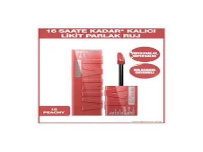 Maybelline New York Super Stay Vinyl Ink Kalici Likit Parlak Ruj 15 Peachy - Kullanıcı yorumları